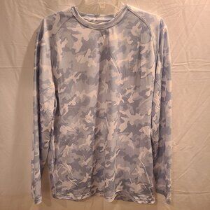 PGA Tour Men's Camo Print Long Sleeve Crew Neck w/ UV Sun Protection Size Med